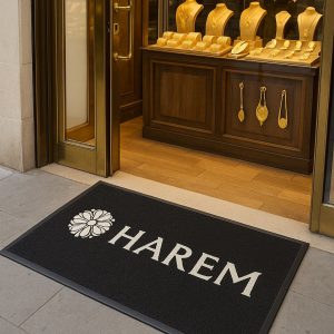 HAREM LOGOLU 80X120 ÖLÇÜLERİNDE LOGOLU PASPAS